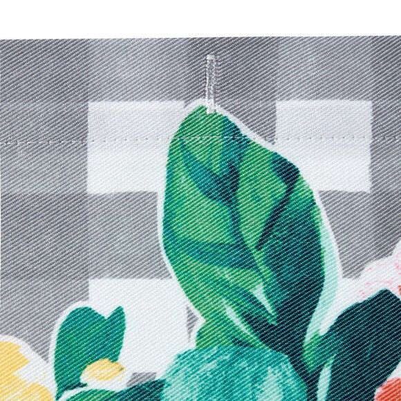 NEW The Pioneer Woman Sweet Romance Gingham Floral Cotton-Rich Shower Curtain, 7 - Picture 7 of 9